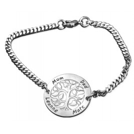 Personalised NN Vertical silver Bracelet/Anklet