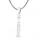 Personalised Name Necklace Vertical - Sterling Silver
