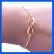Personalised Neatie  Infinity Bracelet/Anklet - 18ct Rose Gold Plated