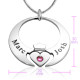 Personalised Queen of My Heart Necklace - Sterling Silver