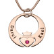 Personalised Queen of My Heart Necklace - 18ct Rose Gold Plated