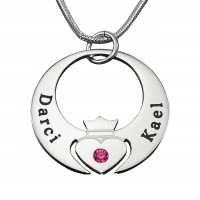 Personalised Queen of My Heart Necklace - Sterling Silver