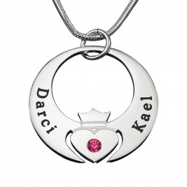 Personalised Queen of My Heart Necklace - Sterling Silver