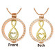 Personalised 18ct Rose Gold Plated Diamonte Necklace with Gold Infinity