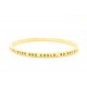 Personalised She Believed She Could Bangle 18ct Gold Plated
