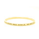 Personalised She Believed She Could Bangle 18ct Gold Plated