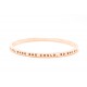 Personalised She Believed She Could Bangle 18ct Gold Plated