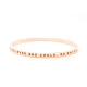 Personalised She Believed She Could Bangle 18ct Gold Plated