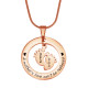 Personalised Cant Be Replaced Necklace - Single Feet 18mm - 18ct Rose Gold