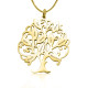 Personalised Tree of My Life Necklace 10 - 18ct Gold Plated