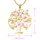 Personalised Tree of My Life Necklace 10 - 18ct Gold Plated