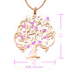 Personalised Tree of My Life Necklace 10 - 18ct Rose Gold Plated