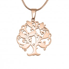 Personalised Tree of My Life Necklace 7 - 18ct Rose Gold Plated