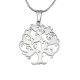 Personalised Tree of My Life Necklace 7 - Sterling Silver