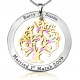 Personalised Tree of My Life Washer 7 - Two Tone - Gold Tree