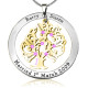 Personalised Tree of My Life Washer 7 - Two Tone - Gold Tree