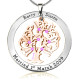 Personalised Tree of My Life Washer 7 - Two Tone - Rose Gold Tree