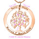 Personalised Tree of My Life Washer 8 - 18ct Rose Gold Plated