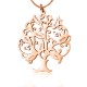 Personalised Tree of My Life Necklace 8 - 18ct Rose Gold Plated