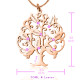 Personalised Tree of My Life Necklace 8 - 18ct Rose Gold Plated