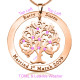 Personalised Tree of My Life Washer 9 - 18ct Rose Gold Plated