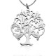 Personalised Tree of My Life Necklace 9 - Sterling Silver