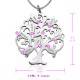 Personalised Tree of My Life Necklace 9 - Sterling Silver