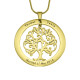 Personalised Tree of My Life Washer 7 - 18ct Gold Plated