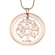 Personalised Tree of My Life Washer 7 - 18ct Rose Gold Plated