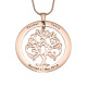 Personalised Tree of My Life Washer 7 - 18ct Rose Gold Plated