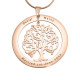 Personalised Tree of My Life Washer 8 - 18ct Rose Gold Plated