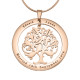 Personalised Tree of My Life Washer 10 - 18ct Rose Gold Plated