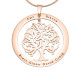 Personalised Tree of My Life Washer 9 - 18ct Rose Gold Plated