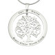 Personalised Tree of My Life Washer 9 - Sterling Silver