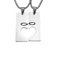 Personalised Bar of Hearts Two Personalised Necklaces 