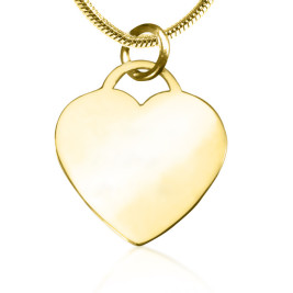 Personalised Forever in My Heart Necklace - 18ct Gold Plated