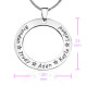 Personalised Circle of Trust Necklace - Sterling Silver