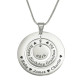 Personalised Circles of Love Necklace - Silver