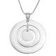 Personalised Circles of Love Necklace - Silver