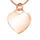 Personalised Forever in My Heart Necklace - 18ct Rose Gold Plated