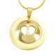 Personalised Infinity Dome Necklace - 18ct Gold Plated