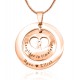 Personalised Infinity Dome Necklace - 18ct Rose Gold Plated