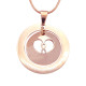Personalised Infinity Dome Necklace - 18ct Rose Gold Plated