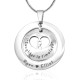 Personalised Infinity Dome Necklace - Sterling Silver