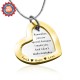 Personalised Love Forever Necklace - Two Tone - Gold  Silver