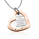 Personalised Love Forever Necklace - Two Tone - Rose Gold  Silver