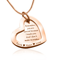 Personalised Love Forever Necklace - 18ct Rose Gold Plated