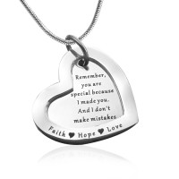 Personalised Love Forever Necklace - sterling Silver