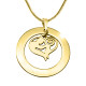 Personalised Mothers Love Necklace - 18ct Gold Plated