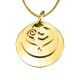 Personalised Mother's Disc Double Necklace - 18ct Gold Plated